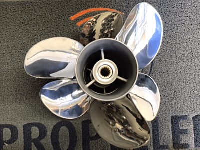 Suzuki Twin 325-350HP Propeller Set 15 1/2 X 21 Stainless Steel